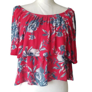Japna Layered Floral Crop Top